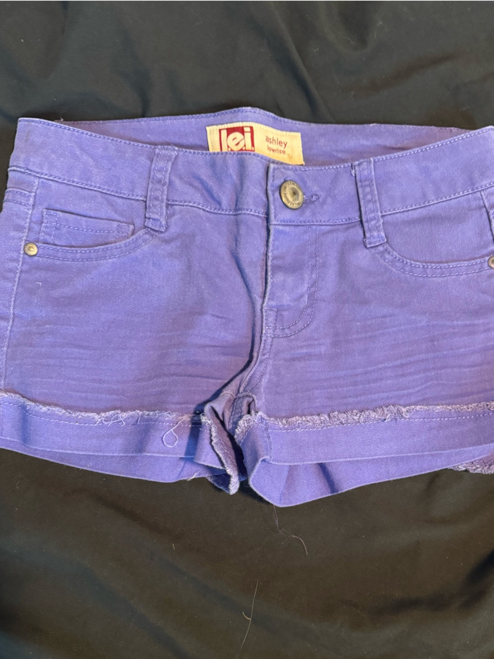 lei Purple juniors sz 1 Jean Shorts